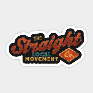 The Straight Vintage Type Sticker